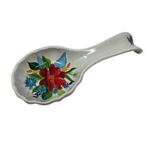 Pioneer Woman Floral Melamine‎ Spoon Rest Vintage Floral Wildflower Pattern